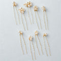 Haarnadeln Perlen-Haarnadel Set, 9 Perlen-Haarnadeln, Brautschmuck Haarschmuck Set, Set beinhaltet 9 feine Perlen-Haarnadeln