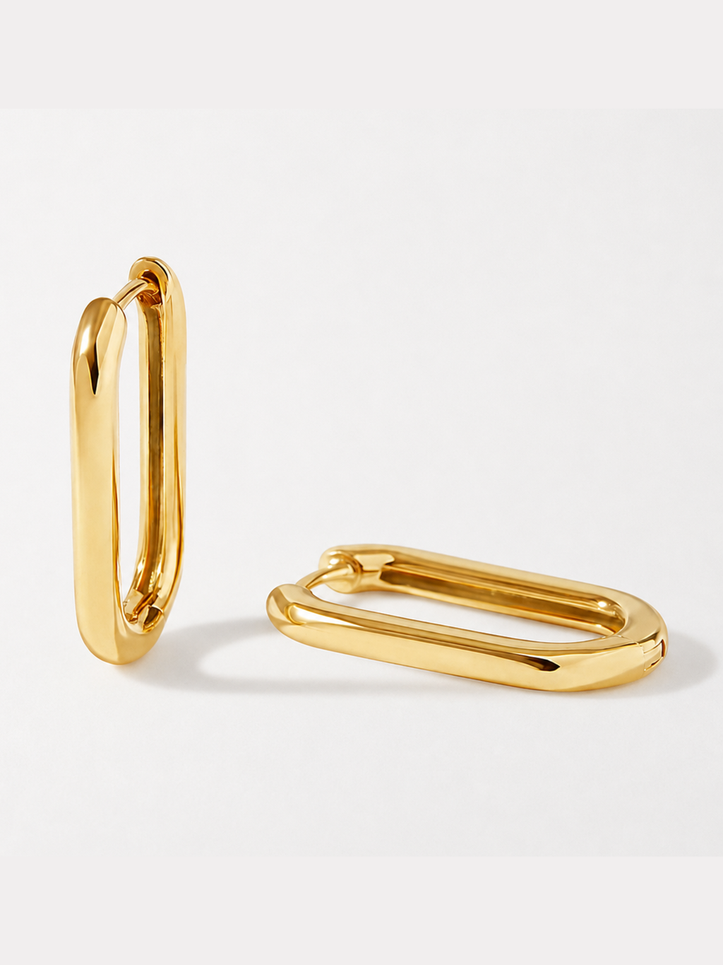 Creolen-Set Ovale Creolen "Luna" – gold oder silber, minimalistisch & clean