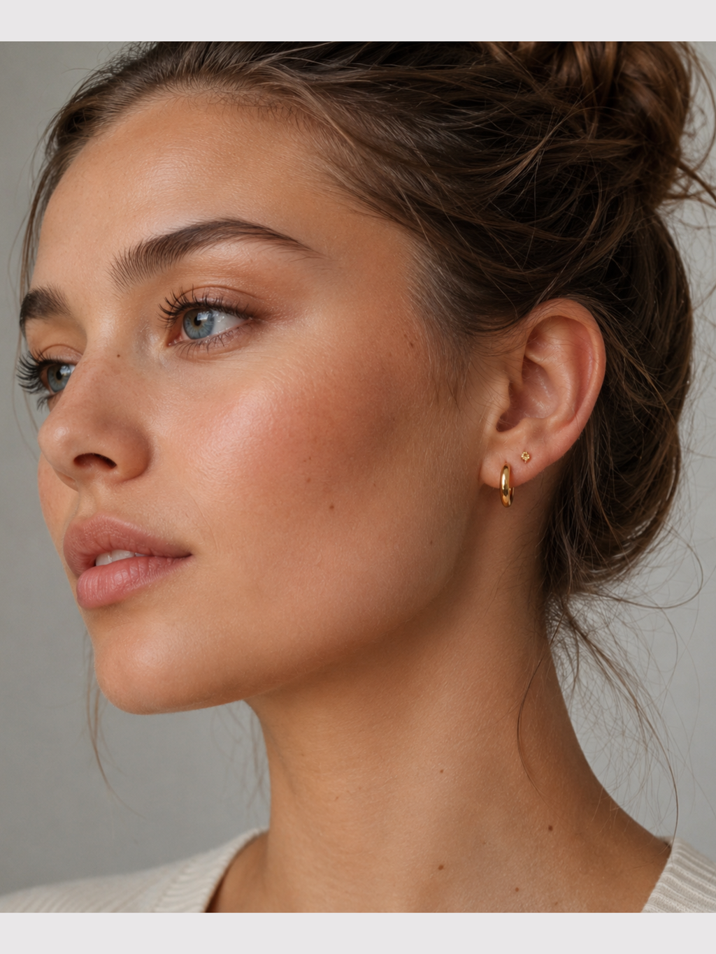 Creolen-Set Mini Creolen "Ava" – 18K vergoldet, zart & minimalistisch (13mm)