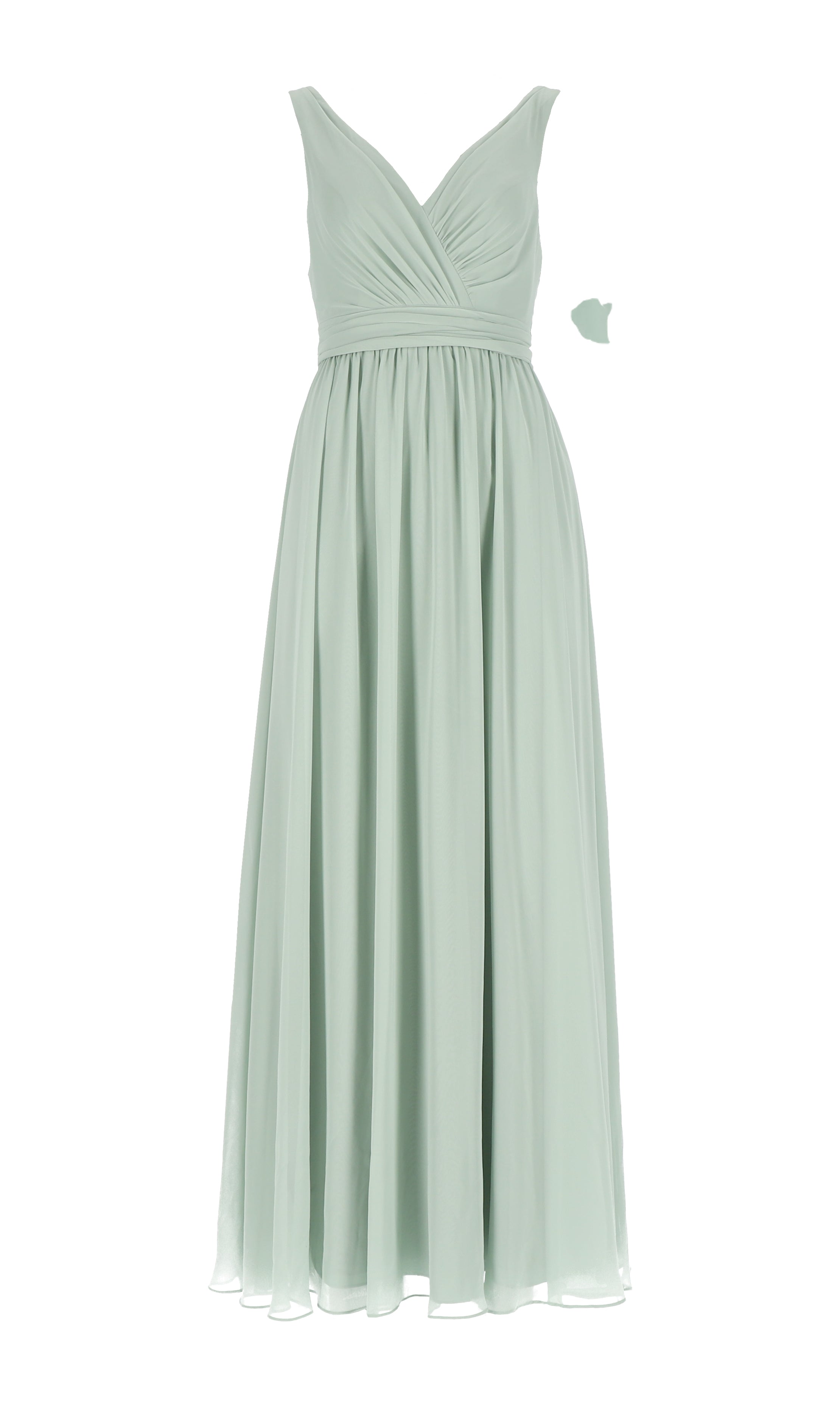 Abendkleid Brautjungfernkleid Abendkleid „Jade“ mit Chiffonrock / Farbe salbeigrün